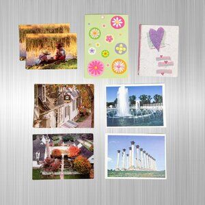 8 Assorted Greeting Cards, Blank Inside - DC, Virginia, Fishing, Pop Art